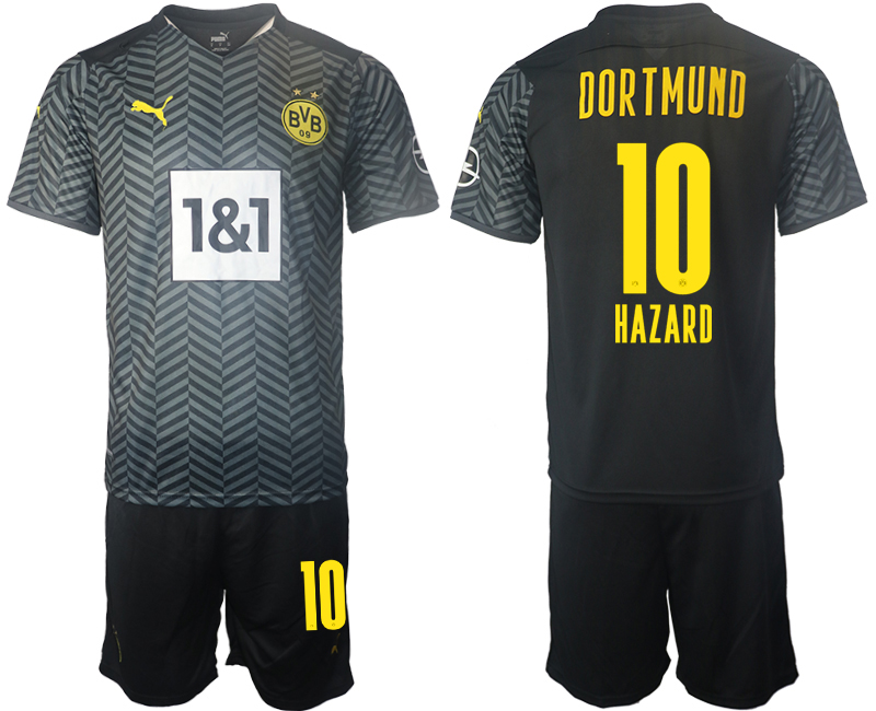 Men 2021-2022 Club Borussia Dortmund away black #10 Soccer Jersey